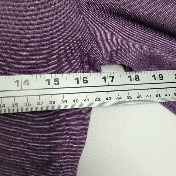 Y2k Eye Shadow purple black dark grunge boho witchy ling sleeve top size M - Picture 6 of 7